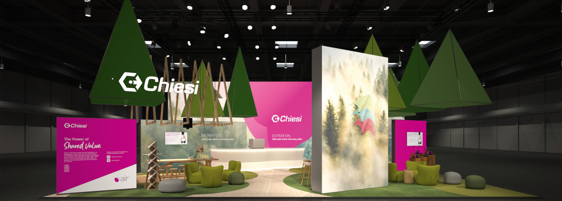 Messestand von Chiesi