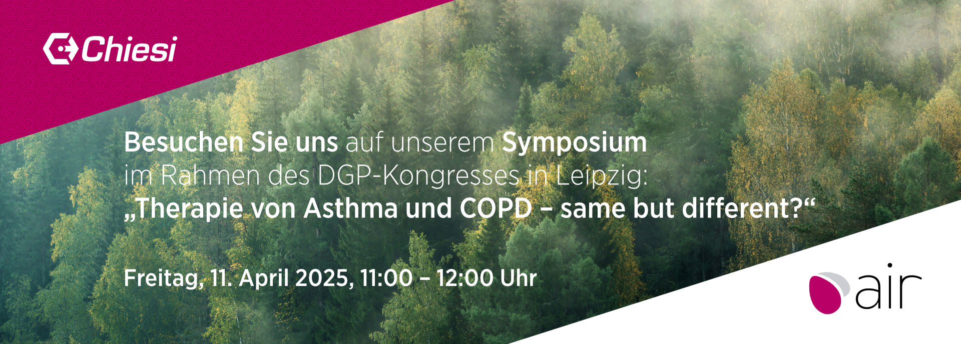 Messestand-Architektur von Chiesi für den DGP 2025