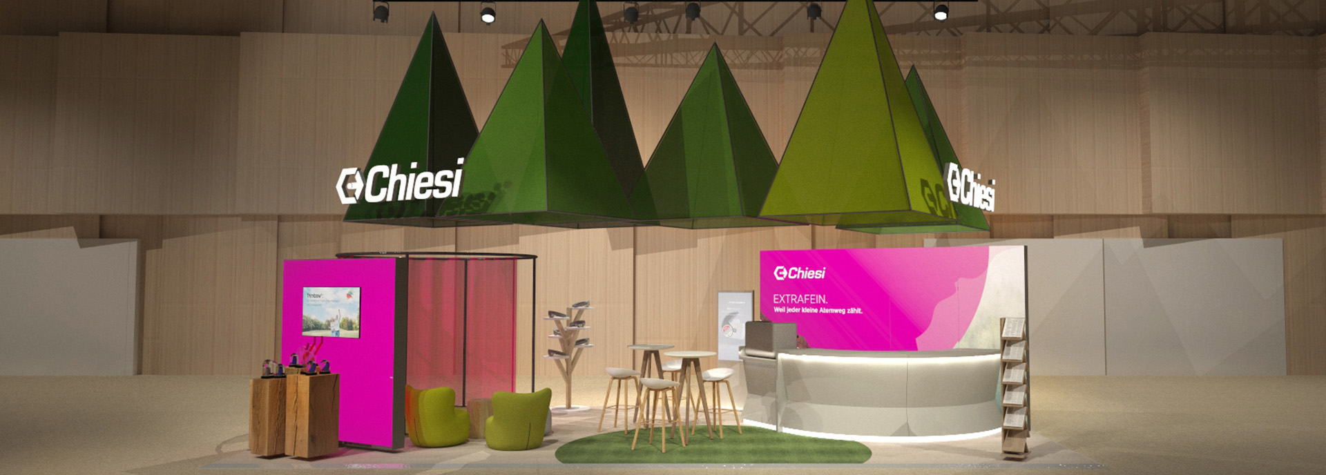 Chiesi Messestand auf dem Kongress der DGIM