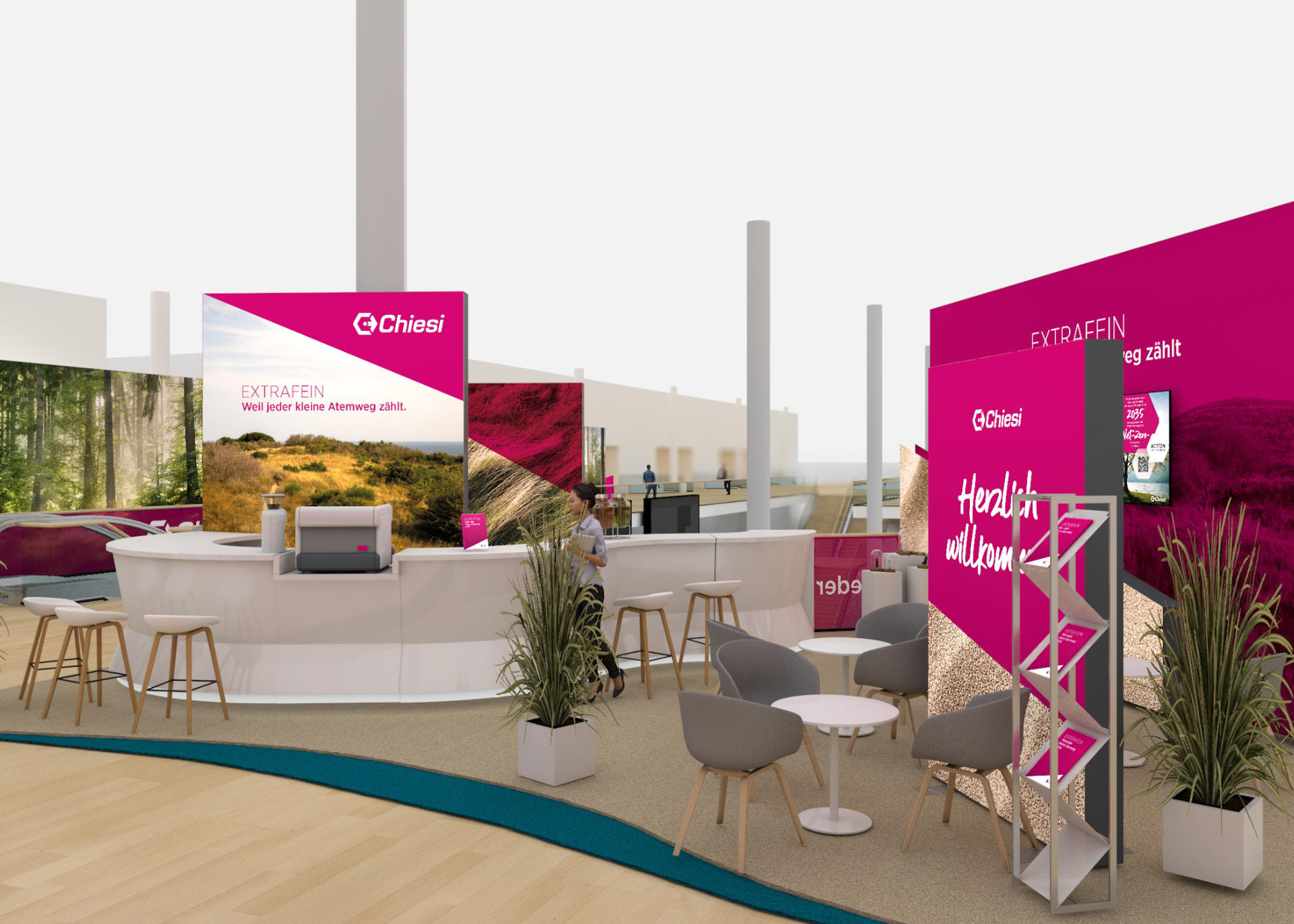 Chiesi Messestand auf dem Kongress der DGP