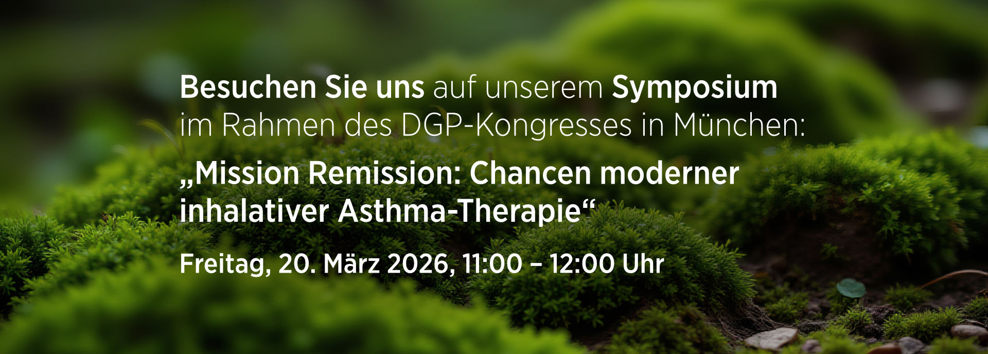 Informationen zum DGP Symposium von Chiesi im Rahmen des DGP-Kongresses